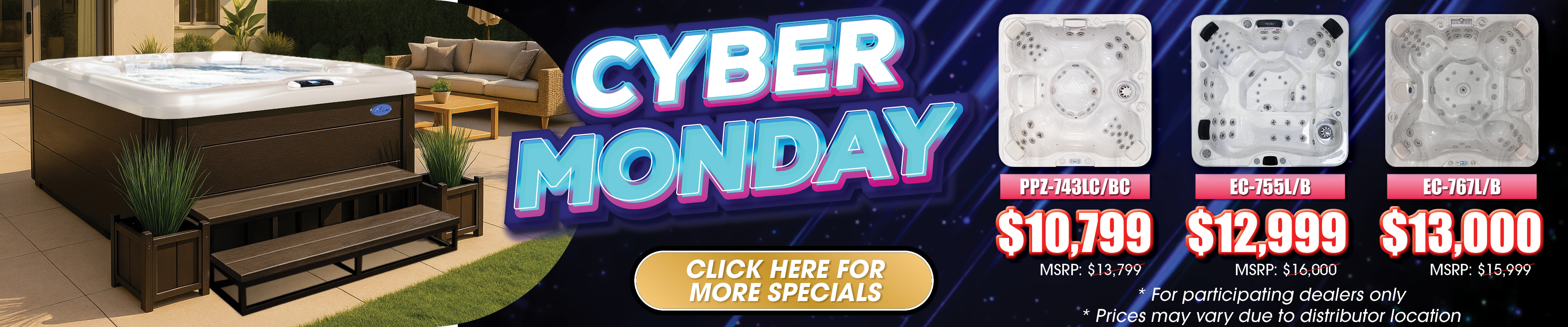 Calspas hot tub being used in a family setting - Gary